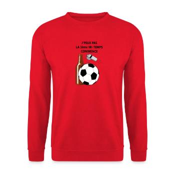 3 ème mi-temps - Sweat-shirt Unisexe - rouge - Devant - Alina (178cm) & Michal (187cm)