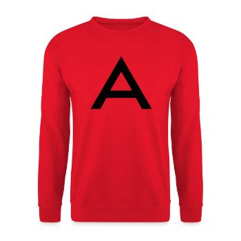 A - Unisex Pullover - Rot - Vorne - Alina (178cm) & Michal (187cm)