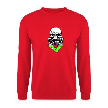 Tagueur - Sweat-shirt Unisexe - rouge - Devant - Alina (178cm) & Michal (187cm)