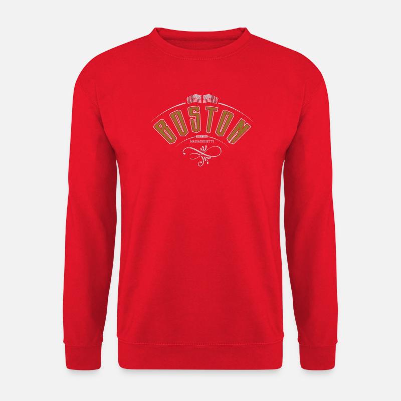 Boston Massachusetts - Unisex Pullover - Rot