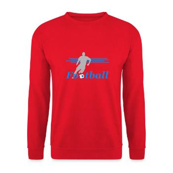 Football - Unisex Sweatshirt - red - Front - Alina (178cm) & Michal (187cm)