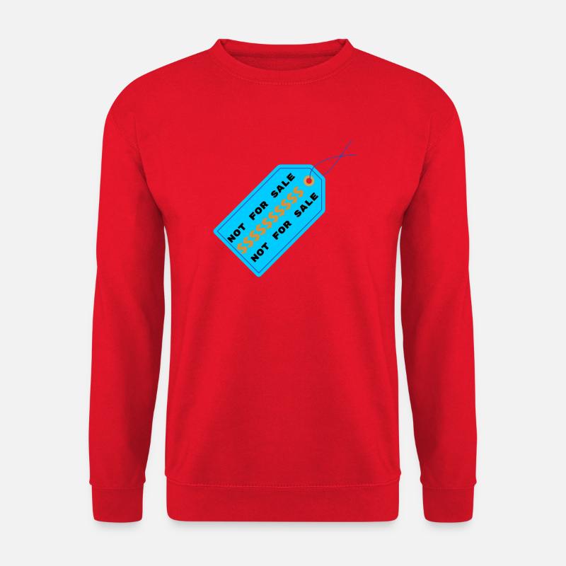 Nicht Zum Verkauf Preisschild - Unisex Pullover - Rot