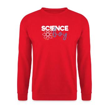 Science Boy - Unisex Pullover - Rot - Vorne - Alina (178cm) & Michal (187cm)