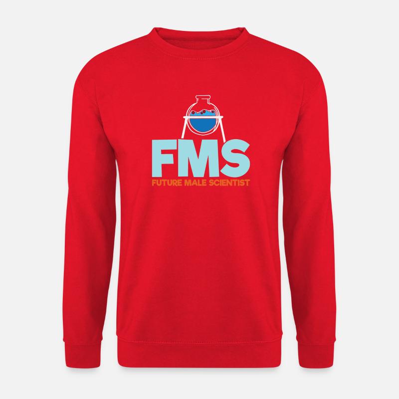 Künftiger männlicher Wissenschaftler - Unisex Pullover - Rot