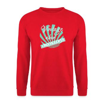 Vintage but stunnable Old/New 50s/60s - Unisex Sweatshirt - red - Front - Alina (178cm) & Michal (187cm)