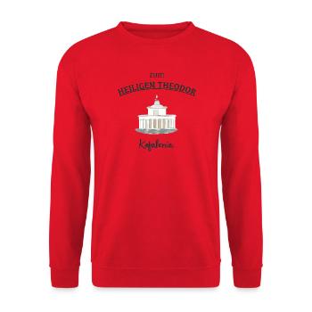 Greece, Kefalonia, St. Theodore Lighthouse - Unisex Sweatshirt - red - Front - Alina (178cm) & Michal (187cm)