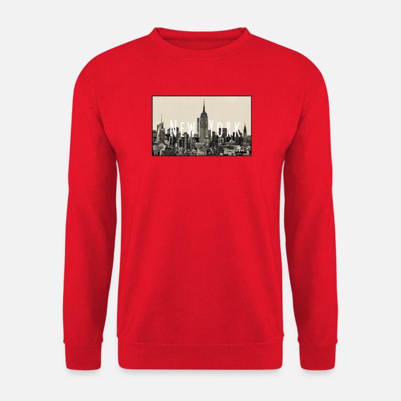 New York skyline - Unisex Pullover - Rot