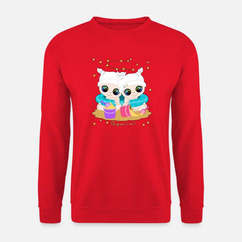 sternzeichen_gemini - Unisex Sweatshirt - red