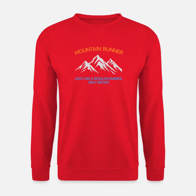 Bergläufer - Unisex Pullover - Rot