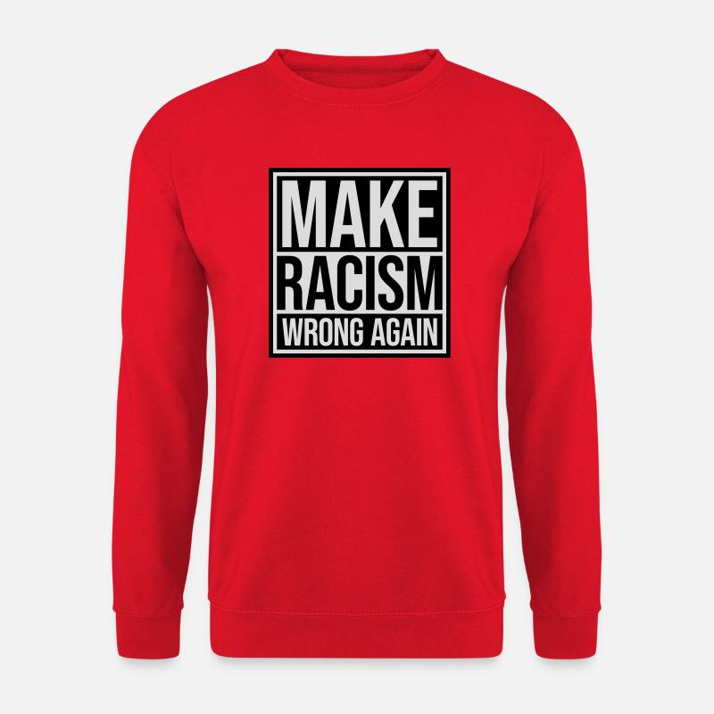 make racism wrong again - Unisex Sweatshirt - red