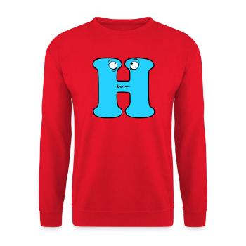 H - Sweat-shirt Unisexe - rouge - Devant - Alina (178cm) & Michal (187cm)