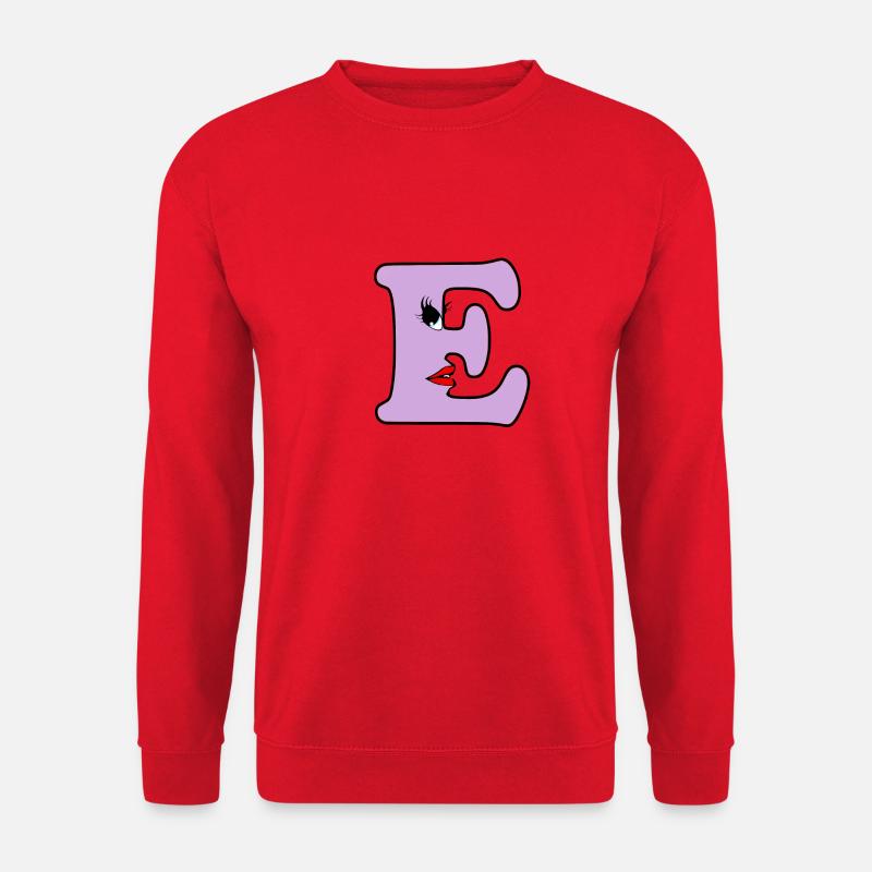 E - Unisex Pullover - Rot