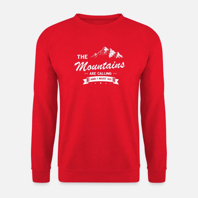 Der Berg ruft - Unisex Pullover - Rot