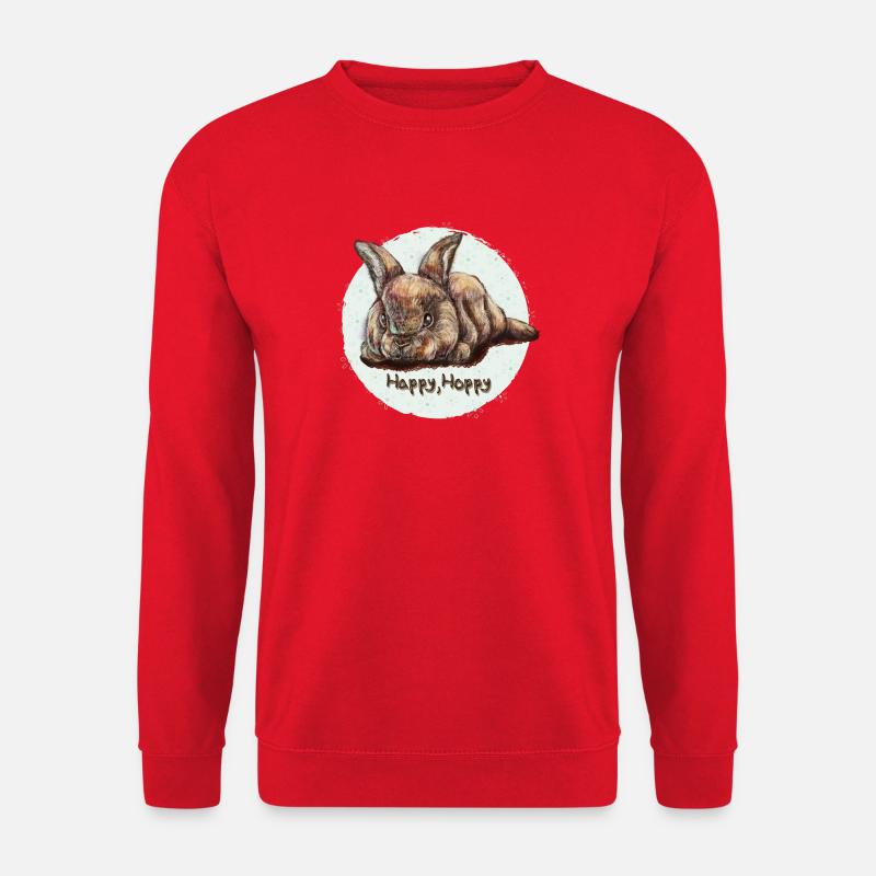 Happy Hoppy - Unisex Pullover - Rot