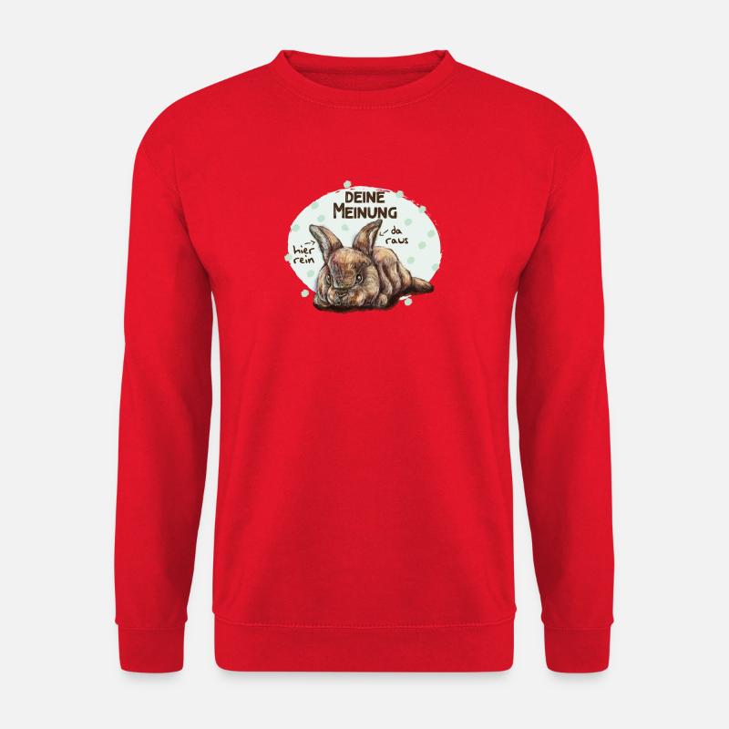 Interessiert mich nicht - Unisex Pullover - Rot