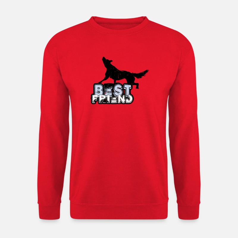 Wolf | lobo Best Friend - Unisex Pullover - Rot