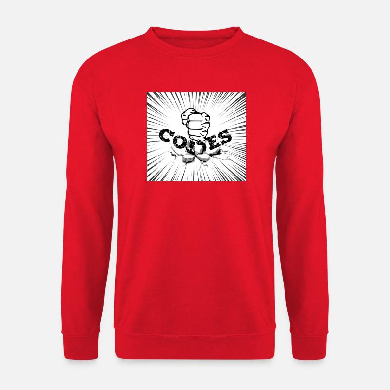 CRACK CODES - Unisex Sweatshirt - red