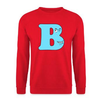 B - Sweat-shirt Unisexe - rouge - Devant - Alina (178cm) & Michal (187cm)
