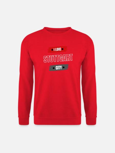I love Stuttgart City | Schwabenland 0711 - Unisex Pullover - Rot