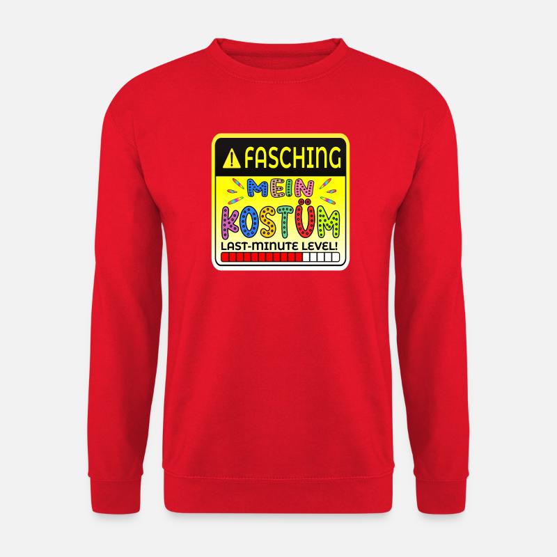 LAST MINUTE KOSTÜM - FASCHING VERKLEIDUNG - Unisex Pullover - Rot