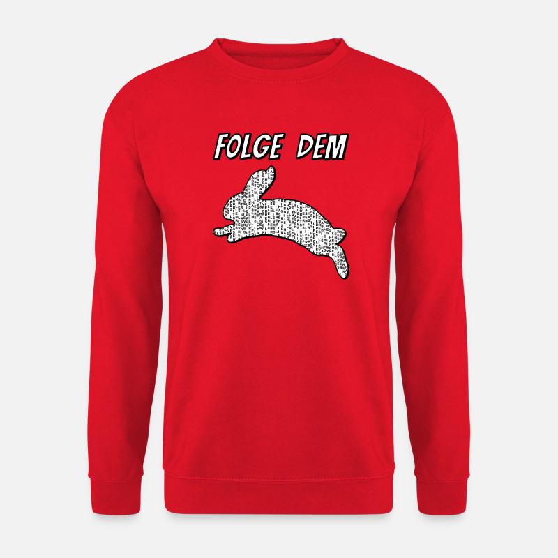 Folge dem Hasen - Unisex Pullover - Rot
