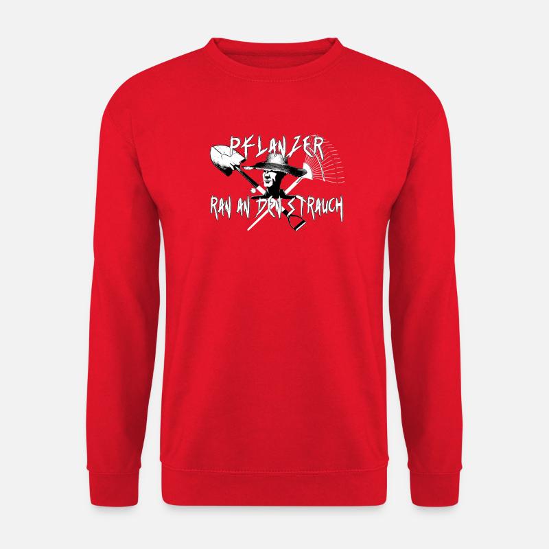 Pflanzer ...säen , pflanzen, giessen - Unisex Pullover - Rot