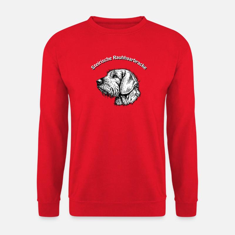 Steirische Bracke Portrait - Unisex Pullover - Rot