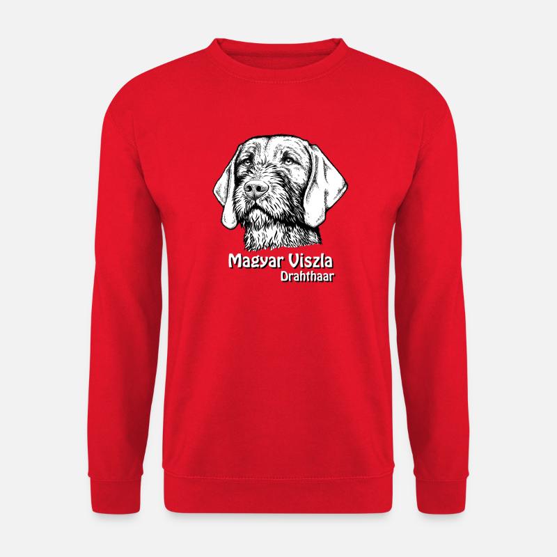 Magyar Viszla Drahthaar - Unisex Pullover - Rot
