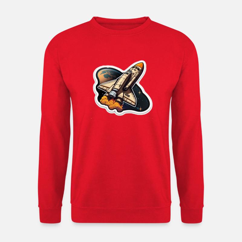 Fusée spatiale - Sweat-shirt Unisexe - rouge