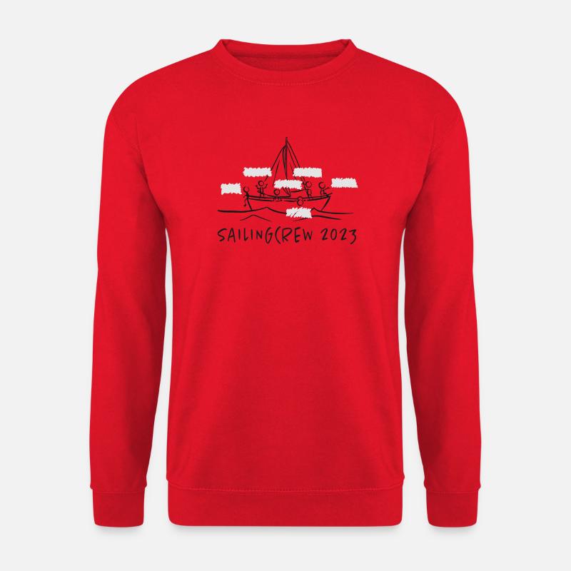 sailingcrew 2023 - Segeln - Teamshirt - Unisex Pullover - Rot