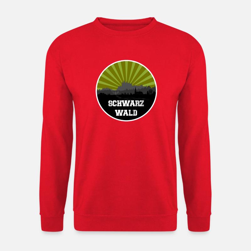 Schwarzwald Retro Skyline - Unisex Pullover - Rot