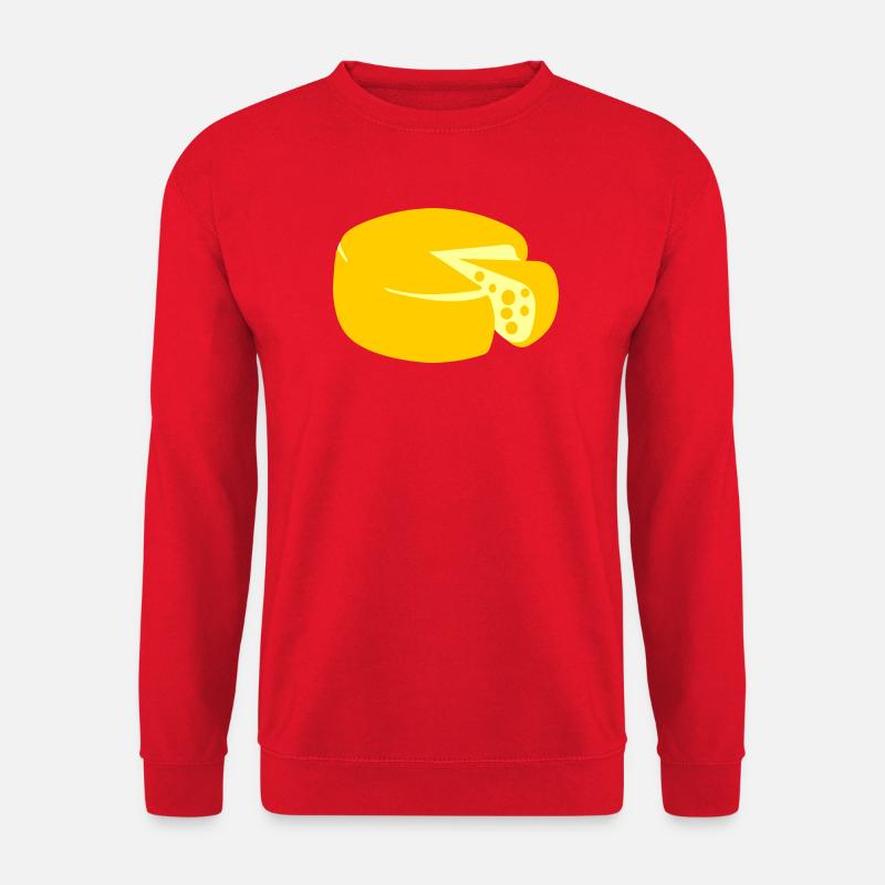 goldgelber Käse - Unisex Pullover - Rot