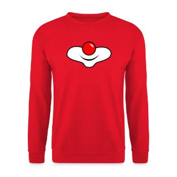 HUMOR. QUOTATION. MESSAGE. RETIREMENT. ANNIVERSARY. - Unisex Sweatshirt - red - Front - Alina (178cm) & Michal (187cm)