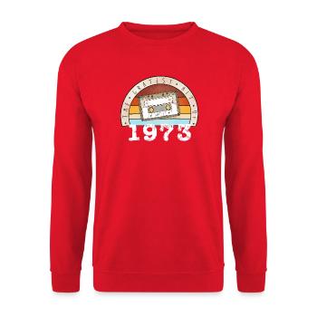 Gratest Hit of 1973 - 50. Geburtstag retro vintage - Unisex Pullover - Rot - Vorne - Alina (178cm) & Michal (187cm)