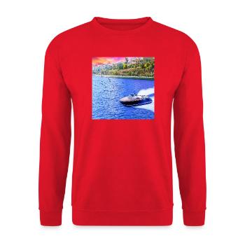 natural view - Unisex Sweatshirt - red - Front - Alina (178cm) & Michal (187cm)