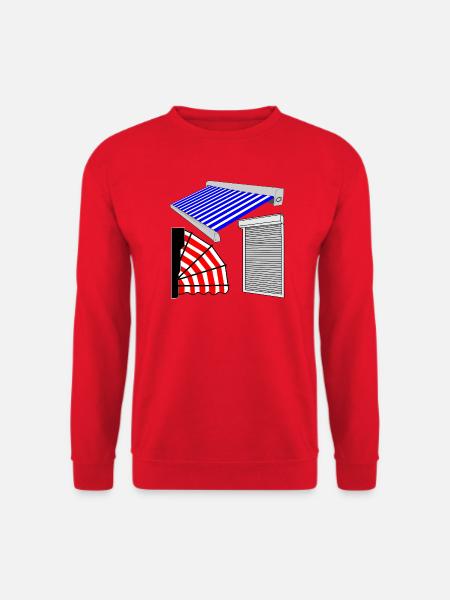 Sun blinds shutter marquis - Unisex Sweatshirt - red