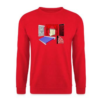 Protections solaires - Sweat-shirt Unisexe - rouge - Devant - Alina (178cm) & Michal (187cm)