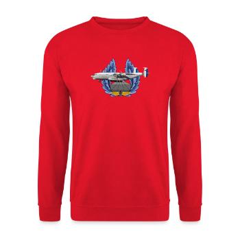 An-22 - Unisex Pullover - Rot - Vorne - Alina (178cm) & Michal (187cm)