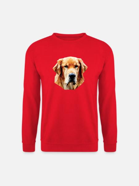 Labrabor Hund Polygon - Unisex Pullover - Rot