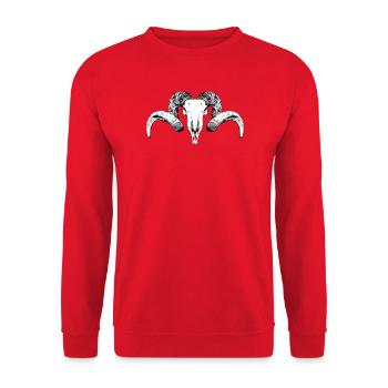 croquis de chèvre - Sweat-shirt Unisexe - rouge - Devant - Alina (178cm) & Michal (187cm)