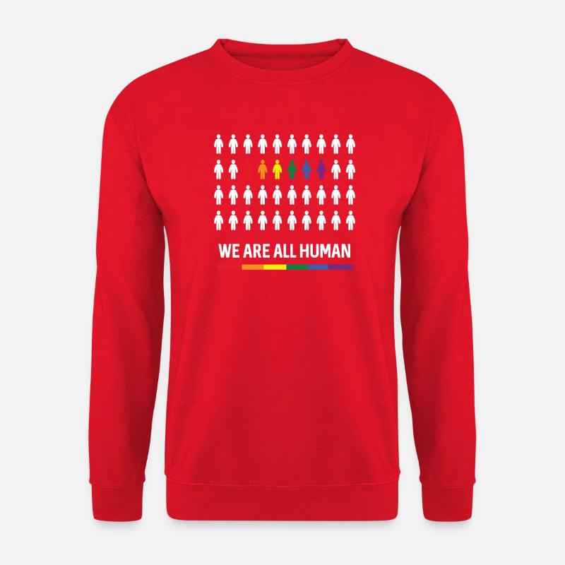 Pride Month LGBTQ - Wir sind alle Menschen - Unisex Pullover - Rot