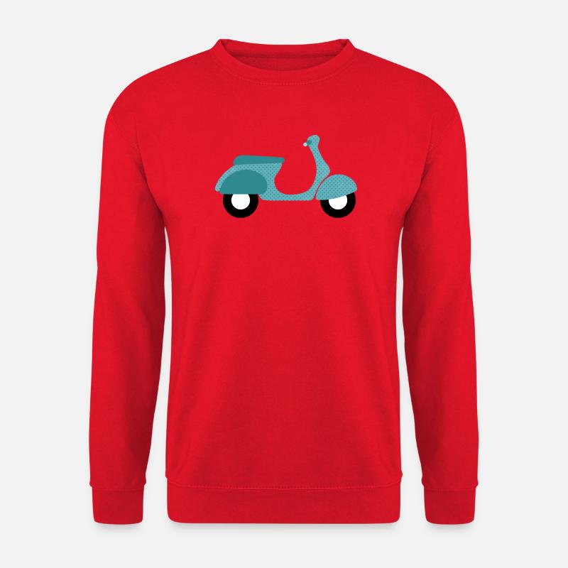 Roller Dots Punkte Italien Sommer Retro Vintage - Unisex Pullover - Rot