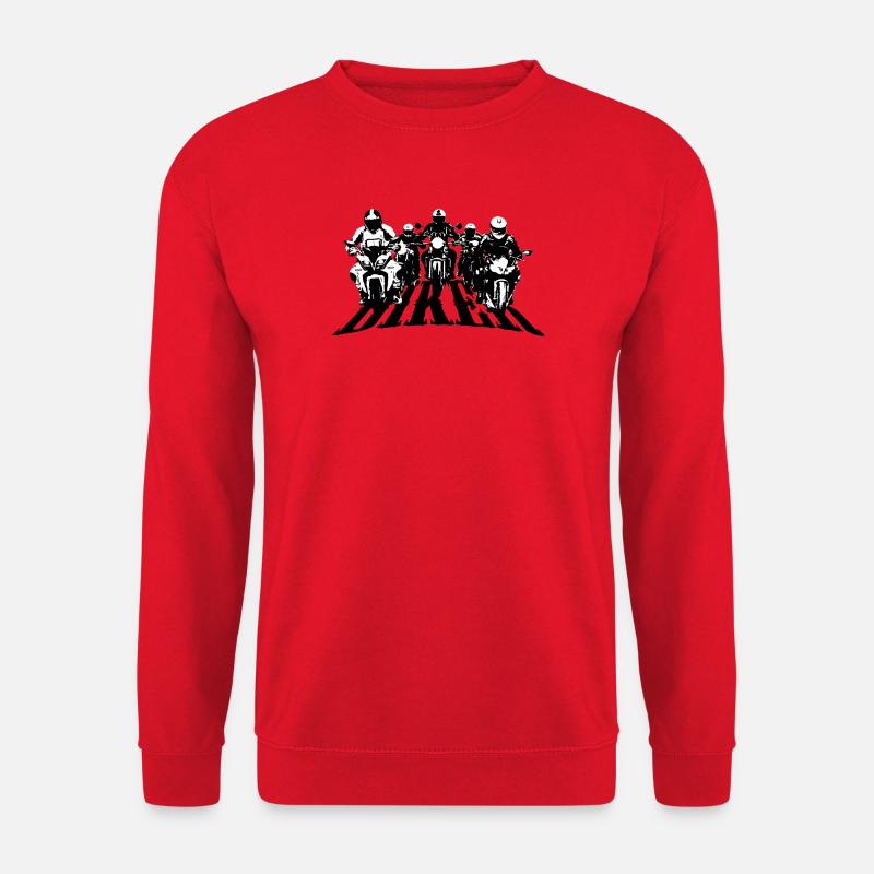 Biker Group Black/White - Unisex Sweatshirt - red