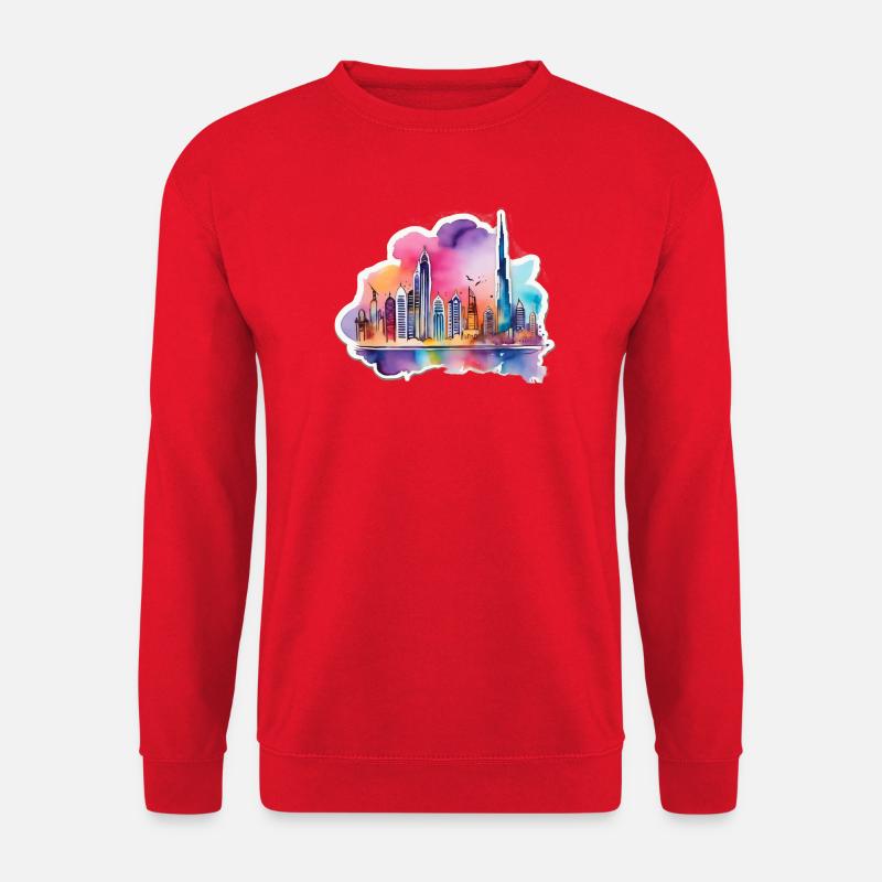 Skyline - Unisex Pullover - Rot