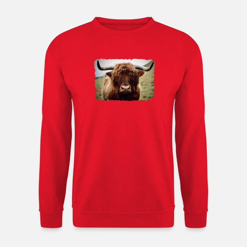 Hochlandrind - Unisex Pullover - Rot