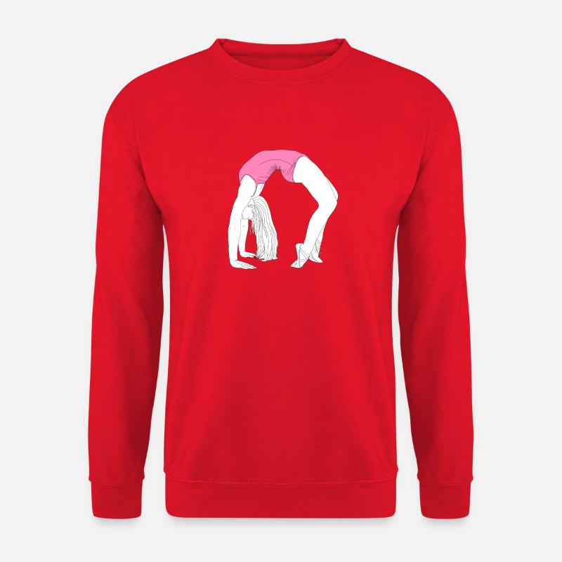 Brücke der Tanzakrobatik - Unisex Pullover - Rot