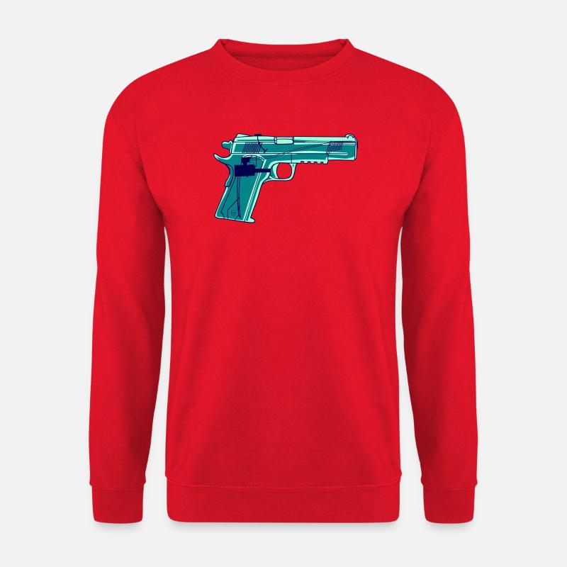 Vector Wasserpistole (Farbwechsel möglich) - Unisex Pullover - Rot
