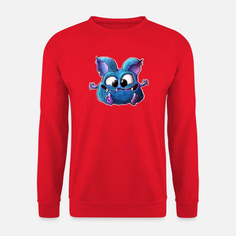 lass dich umarmen…. KuschelMonster - Unisex Pullover - Rot
