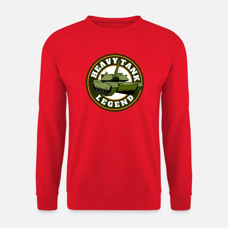 Heavy Legend - Panzer Design - Unisex Pullover - Rot