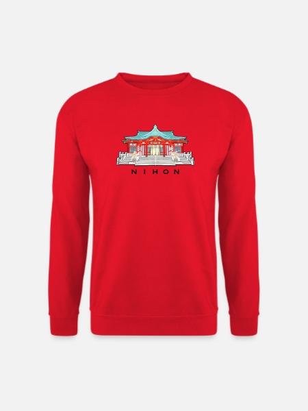 Japan, Shinto Schrein Koshikiiwa, Kansai Region - Unisex Pullover - Rot